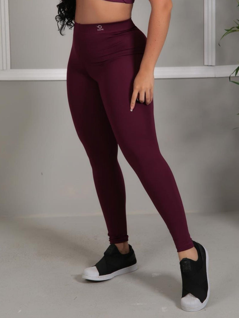 Calça Legging Basic Vinho