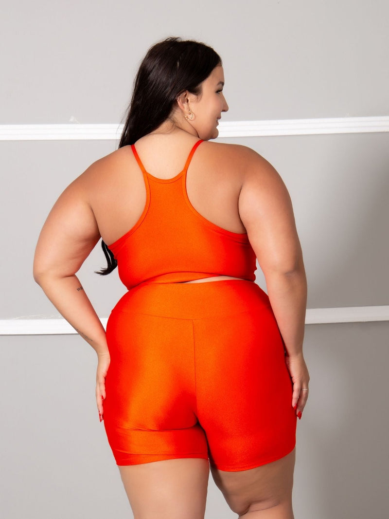 Conjunto Fitness (Bermuda + Top S/Bojo) Plus Size