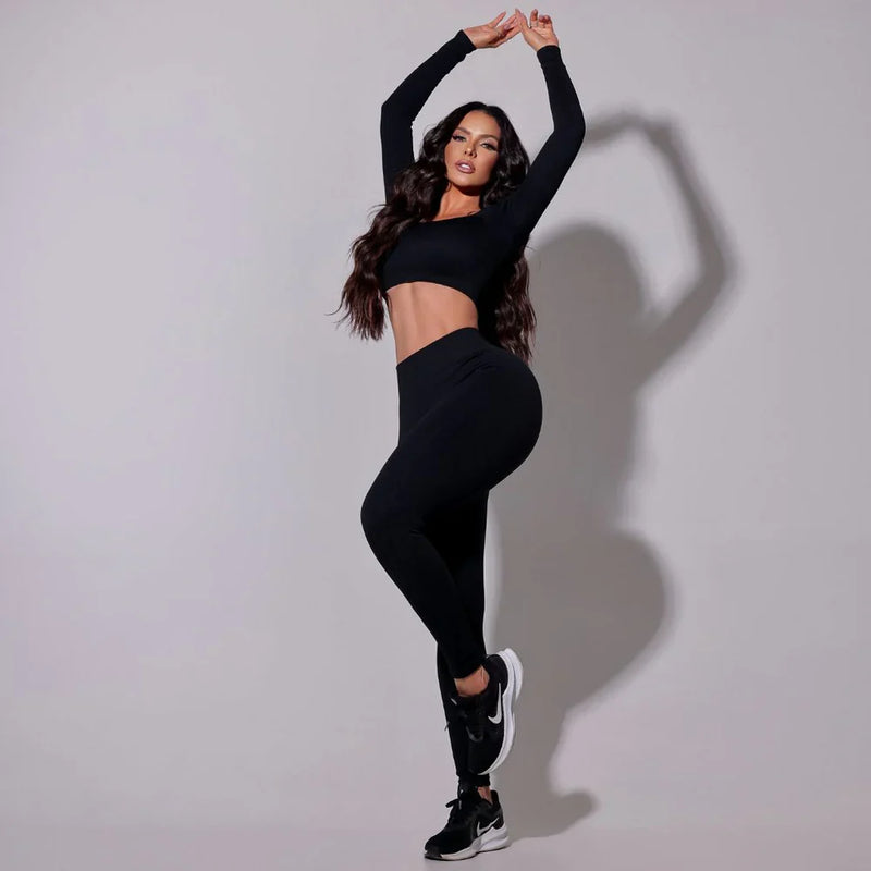 Conjunto de Roupas Fitness Lizza - Estilo e Conforto para Sua Atividade Física