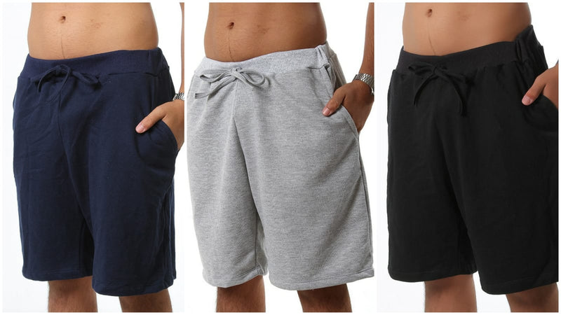 Kit 3 Bermudas masculinas Moletinho com bolso