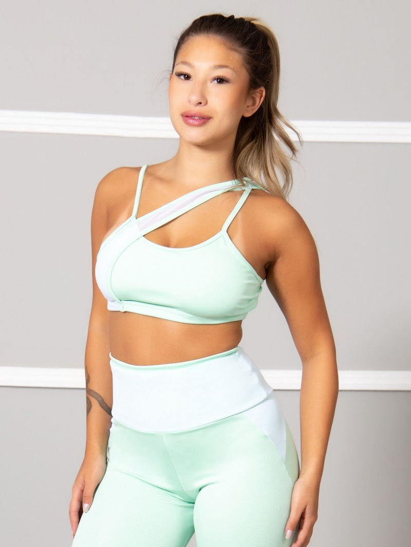 Top Fitness Detalhe em Tule Verde