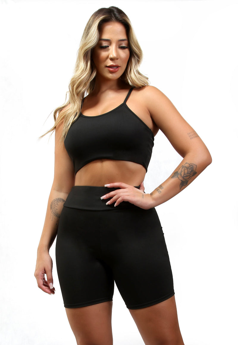 Conjunto fitness Basic (bermuda+top)