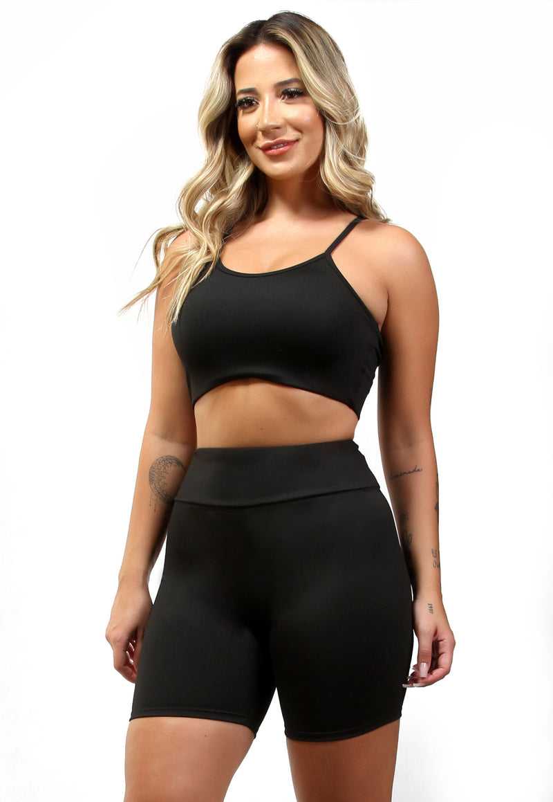 Conjunto fitness Basic (bermuda+top)