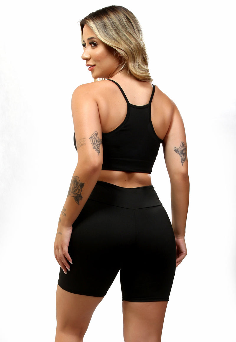 Conjunto fitness Basic (bermuda+top)