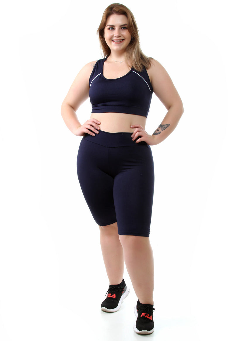 Kit 6 Conjunto Bermuda + Top  Plus Size