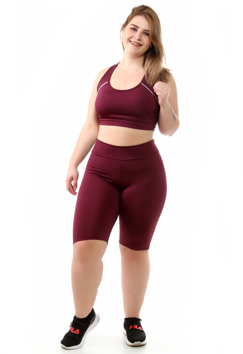 Kit 6 Conjunto Bermuda + Top  Plus Size