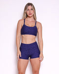 Conjunto Fitness Abbry com Estampa de Onça Deslumbrante