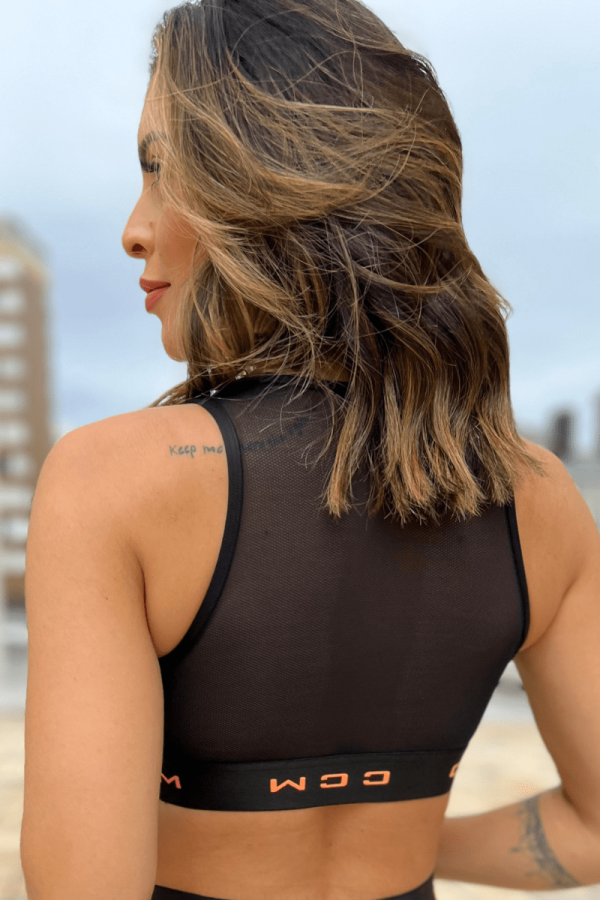 Conjunto Fitness Elegante Suru em Preto