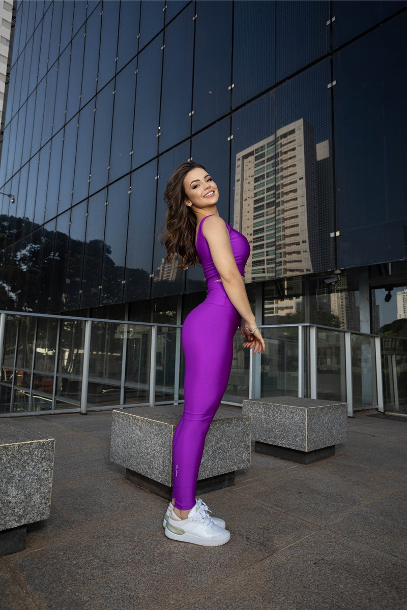 Radiant Glow Purple Legging Set