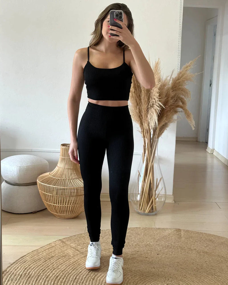 Conjunto de Legging Irresistível em Canelado