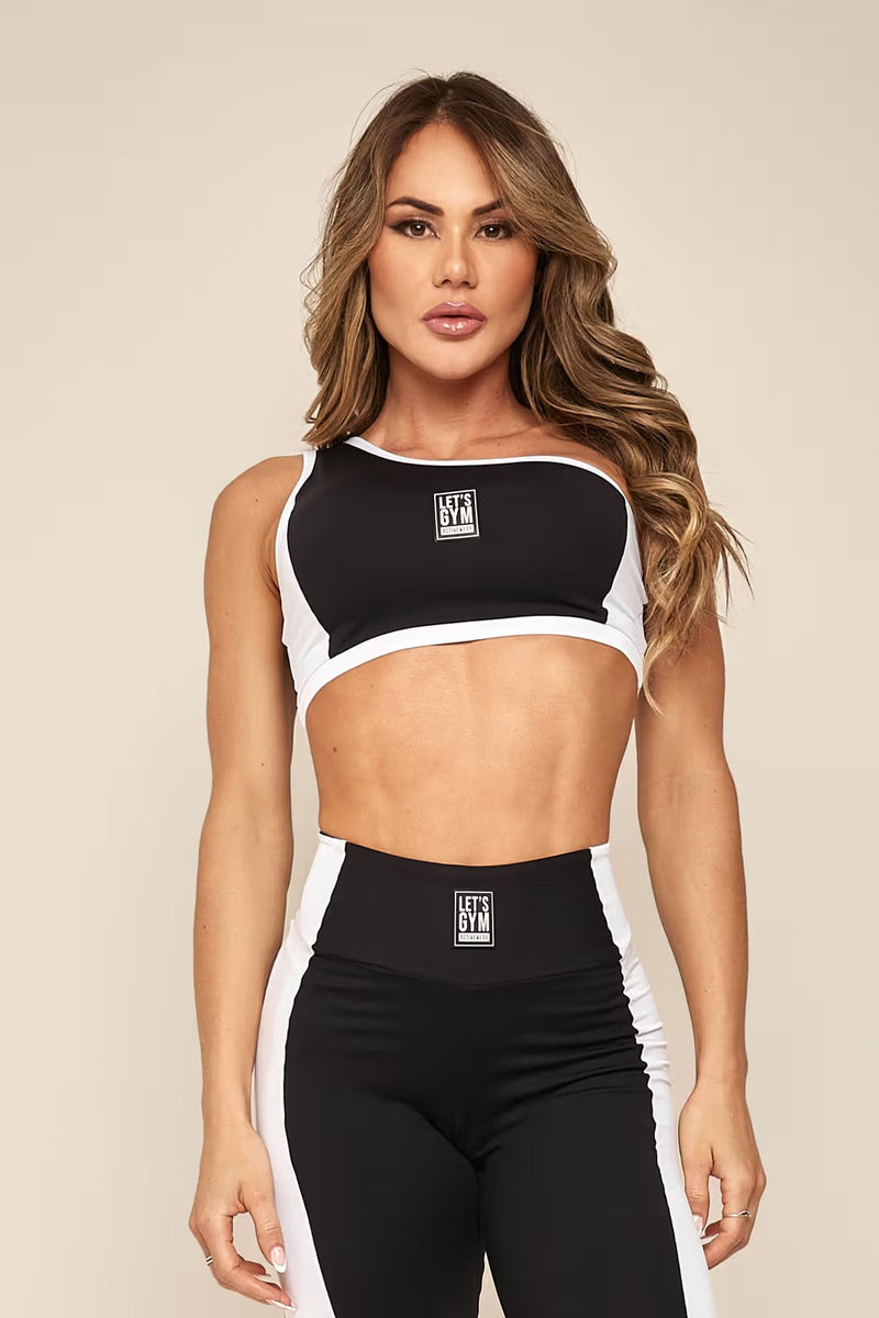 Estiloso Conjunto Fitness Cevejo: Top e Calça para Motivar Seus Treinos